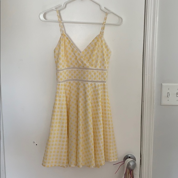 miami | Dresses | White And Yellow Sundress With Flowers | Poshmark